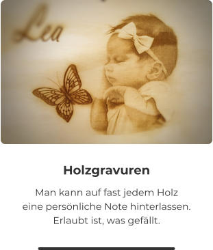 Holzgravur