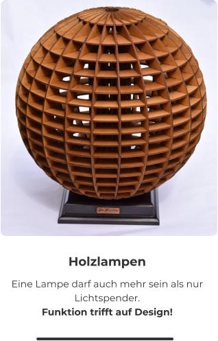 Holzlampe